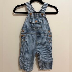OshKosh B'gosh Jean and White Striped Overalls